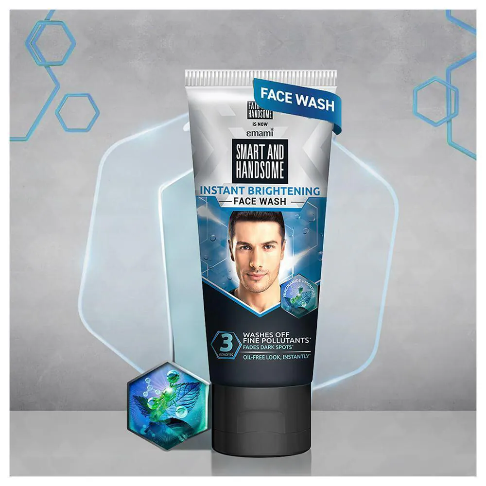 Smart And Handsome Instant Brightening Face Wash 50g with Free of body Wash